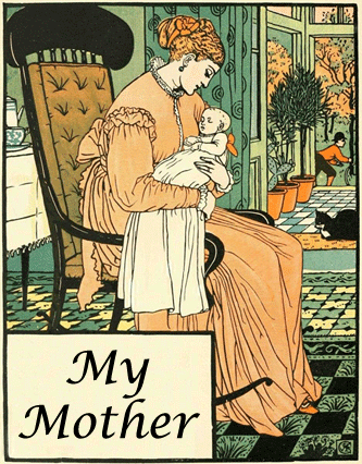 Walter Crane Illustration of My Mother Poem