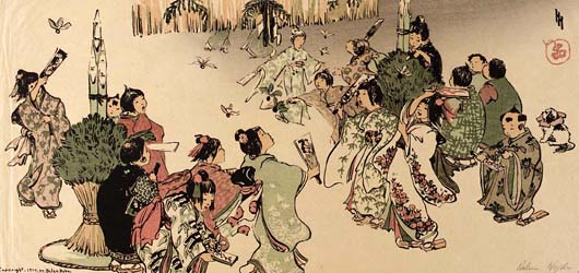 New_year´s_day_in_Tokyo_-_1912_-_Helen_Hyde2