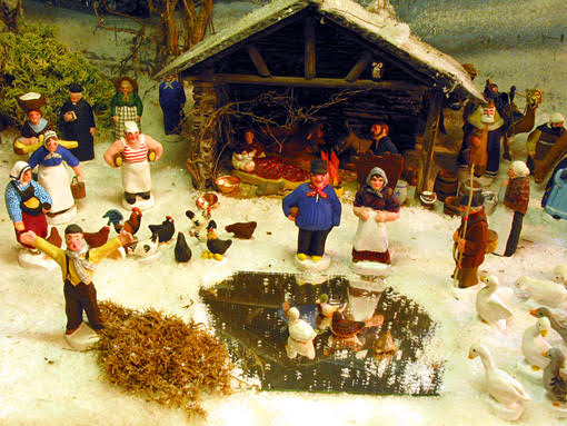 Crèche et santons wallons de Robert Noirhomme .