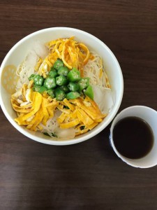 Somen Noodles with Okra