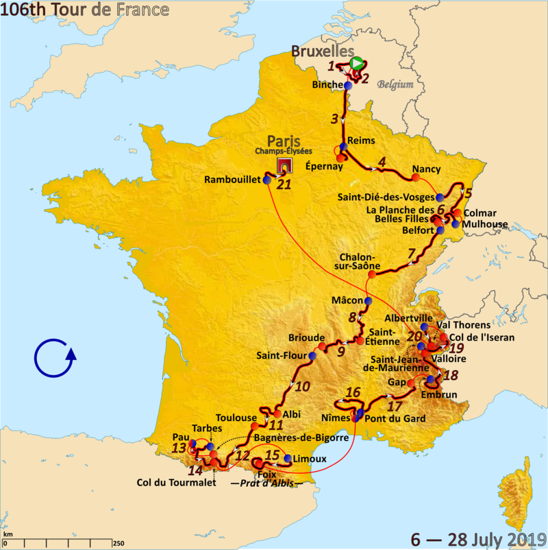 tour de france route details