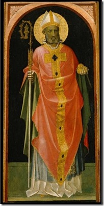 'Saint_Nicholas_of_Bari',_painting_by_Gherardo_di_Jacopo_Starna,_c._1422,_El_Paso_Museum_of_Art
