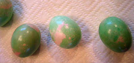 Photo of Green Marbled Eggs