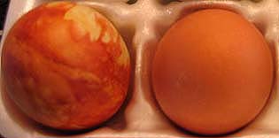 Photo of Eggs Dyed Naturally Orange