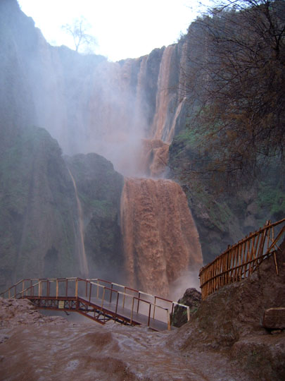 Photo from the foot of Ouzoud Falls in Morocco
