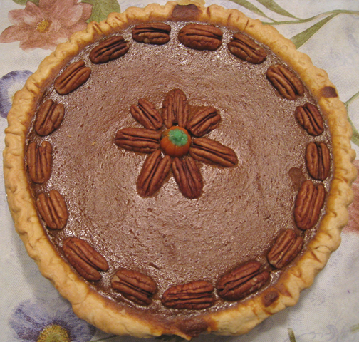 Decorating a Pumpkin Pie