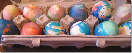 Speckled, Painted and Tie-dyed Eggs