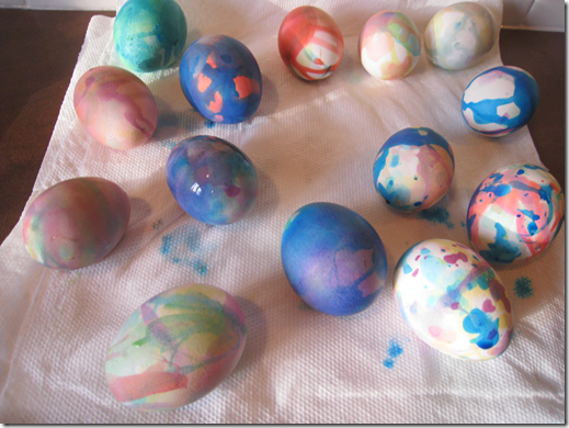 Speckled and Tie-dyed Eggs