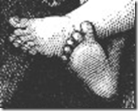 Drawing of Baby Feet