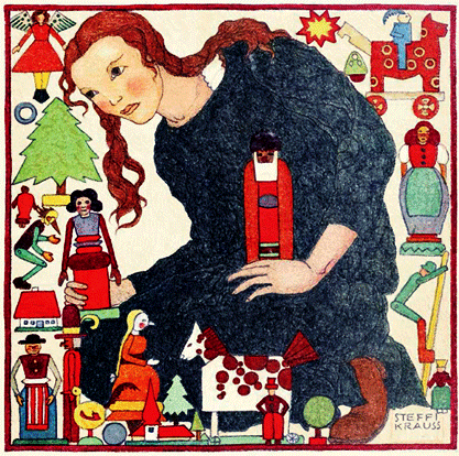 Christmas Illustration with Toys
