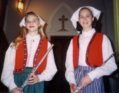 Girl dressed in Kirsten Outfits for Santa Lucia