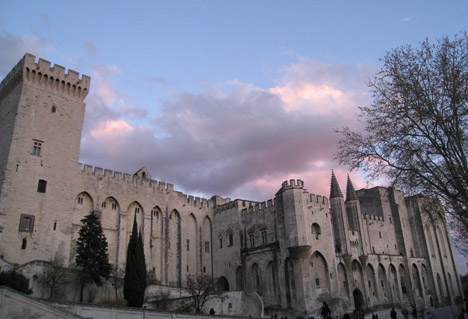 Photo of the Papal Palace in Avignon