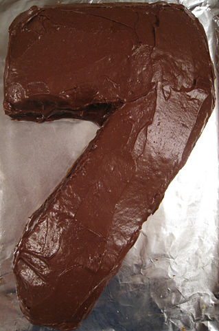 How to Make a Number Seven Cake