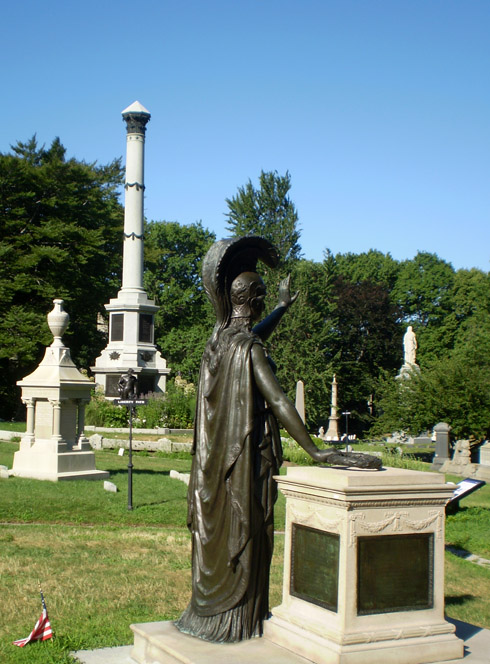 Photo of Statue at Greenwood Cemetary