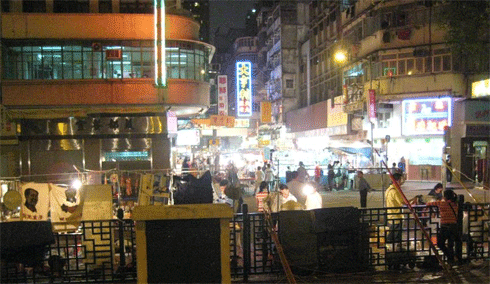 Photo of the Hong Kong Temple Street Night Market