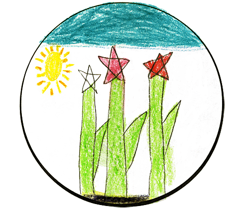 Kids Flower Drawing