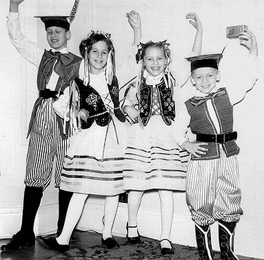 Photo of Children Dressed up Like Cracovians