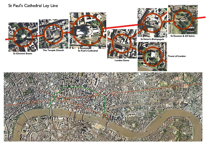 Map of Churches in the Song Oranges and Lemons