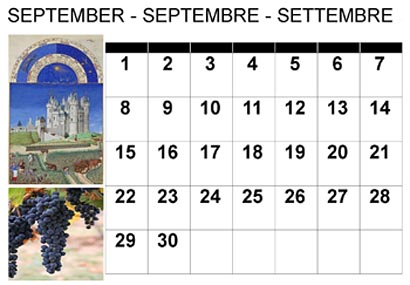 Il y a trente jours dans le mois de septembre <br>(Hay treinta días en el mes de septiembre)