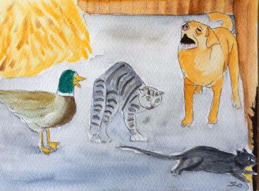 The Dog and The Cat,  - The Duck and The Rat - American Children's Songs - The USA - Mama Lisa's World: Children's Songs and Rhymes from Around the World  - Intro Image