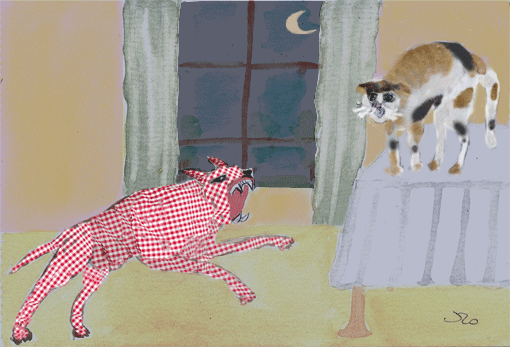 The Duel - (The Gingham Dog and The Calico Cat) - American Children's Songs - The USA - Mama Lisa's World: Children's Songs and Rhymes from Around the World  - Intro Image