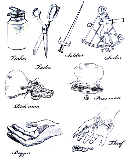 Tinker, Tailor, Soldier, Sailor - English Children's Songs - England - Mama Lisa's World: Children's Songs and Rhymes from Around the World - Intro Image Tinker, Tailor, Soldier, Sailor - English Children's Songs - England - Mama Lisa's World: Children's Songs and Rhymes from Around the World - Intro Image