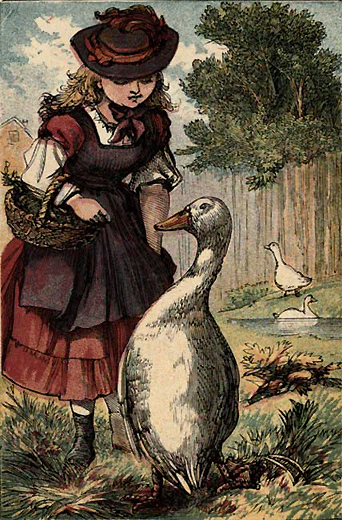 Goosey, Goosey Gander - English Children's Songs - England - Mama