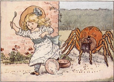  Little Miss Muffet<br />(La petite demoiselle Muffet)