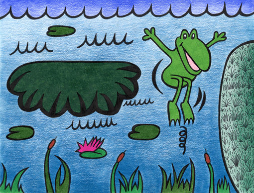 Frog in the Millpond  - American Children's Songs - The USA - Mama Lisa's World: Children's Songs and Rhymes from Around the World  - Intro Image