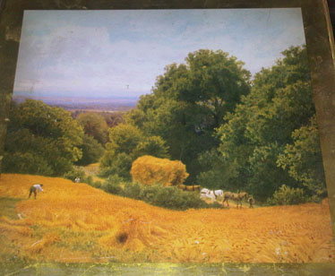 Tin with Picture of Horses in Field