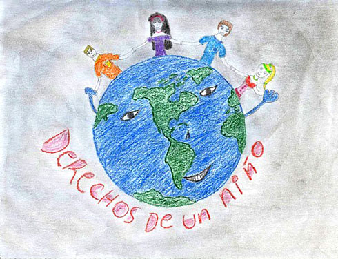 Kid's Drawing about Friendship and Childrens Rights
