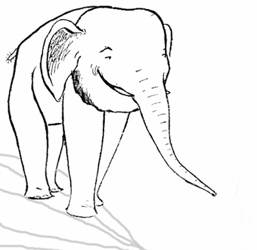Un elefante se balanceaba