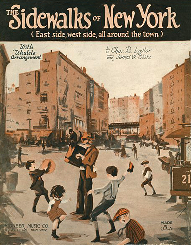 The Sidewalks of New York - American Children's Songs - The USA - Mama Lisa's World: Children's Songs and Rhymes from Around the World  - Intro Image