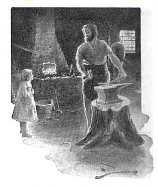 Illustration of The Village Blacksmith