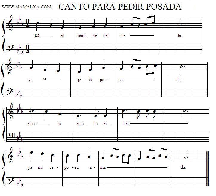 Cantos para pedir posada (o Villancico para pedir posada) - Chansons enfantines mexicaines - Mexique - Mama Lisa's World en français: Comptines et chansons pour les enfants du monde entier 1