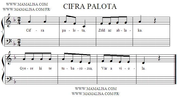 Cifra palota - Hungarian Children's Songs - Hungary - Mama Lisa's World: Children's Songs and Rhymes from Around the World