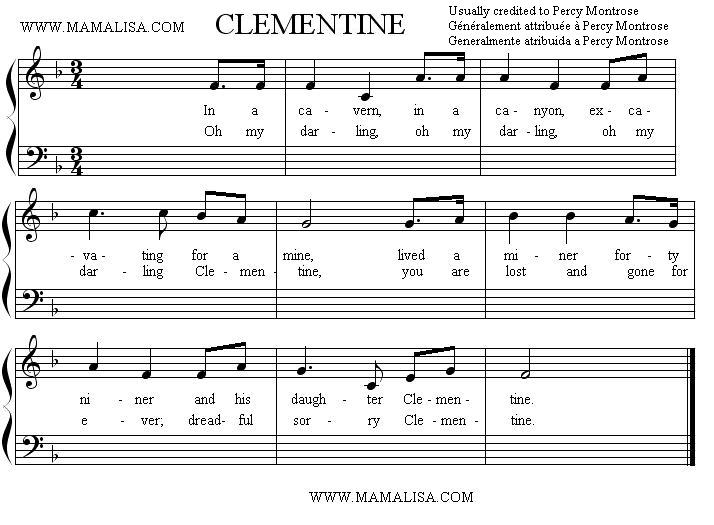 Oh My Darling Clementine American Children S Songs The Usa Mama Lisa S World Children S Songs And Rhymes From Around The World