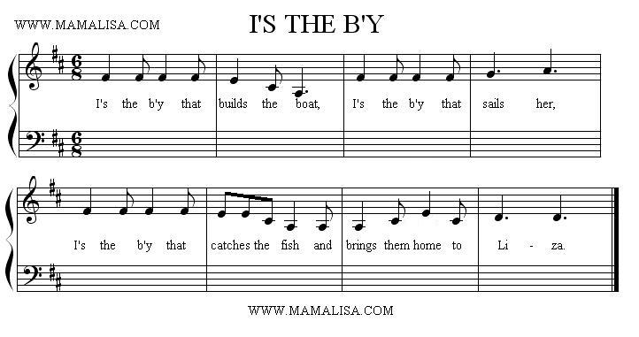 Sheet Music - I's the B'y