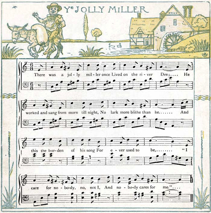 Partition musicale - There Was a Jolly Miller Once
