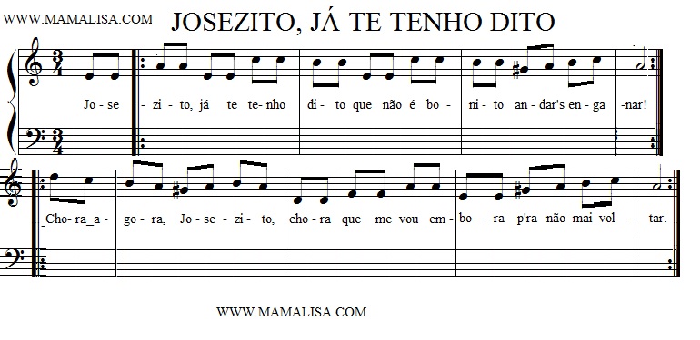 Sheet Music - Josézito