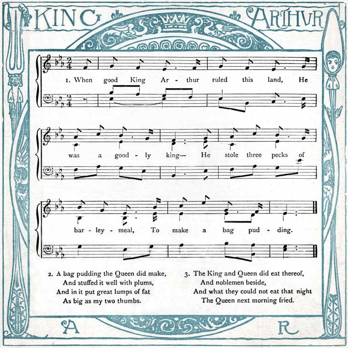 Partitura - When Good King Arthur Ruled This Land