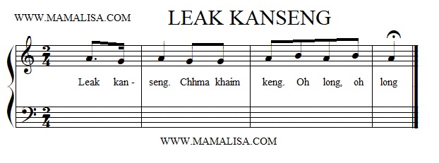 Sheet Music - លាក់កន្សែង - (Leak Kanseng)