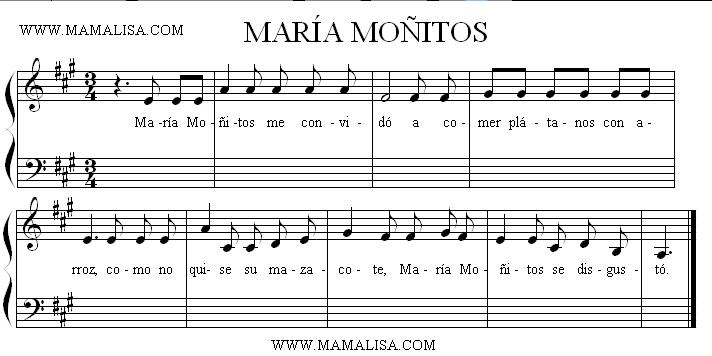 Sheet Music - María Moñitos