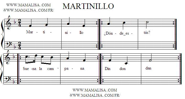 Partition musicale - Martinillo