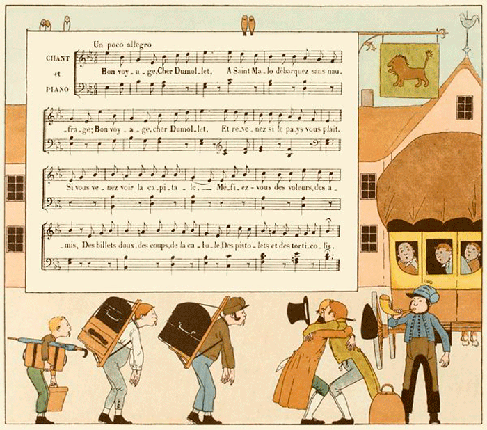 Partition musicale - Bon voyage, Monsieur Dumollet