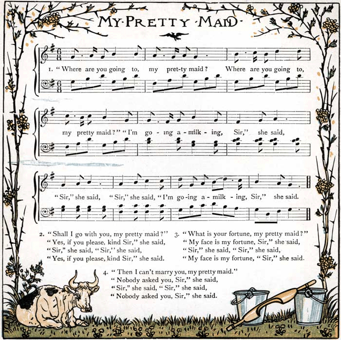 Sheet Music - Where Are You Going, My Pretty Maid?