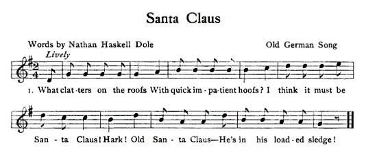 Partition musicale - Santa Claus