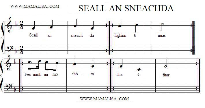 Partition musicale - Seall an sneachda