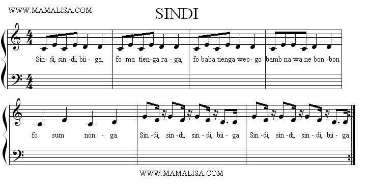 Sheet Music - Sindi