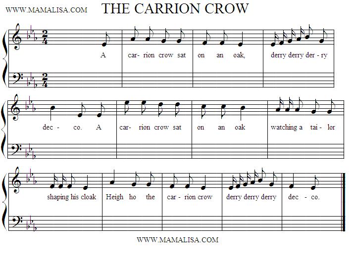 A Carrion Crow Sat On An Oak English Children S Songs England Mama Lisa S World Children S Songs And Rhymes From Around The World